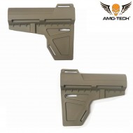 Stock kak shockwave style dark earth for aeg amo-tech® (amt-tg060-de)