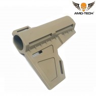 Stock kak shockwave style dark earth for aeg amo-tech® (amt-tg060-de)