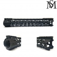 Odin style keymod rail 12.5" black for aeg milsim series (ms-r179-bk)