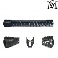 Aero s-one style keymod rail 15" black for aeg milsim series (ms-r174a15k-bk) Aero s-one style keymod rail 15" black for aeg milsim series (ms-r174a15k-bk)