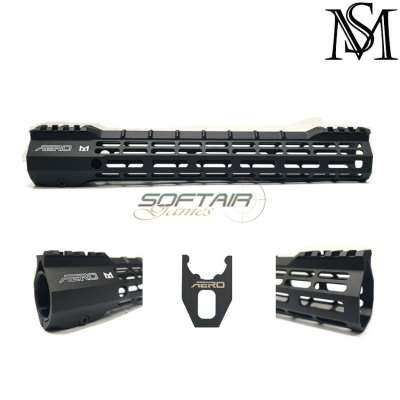Aero s-one style LC rail 12" black for aeg milsim series (ms-r174a12m-bk) Aero s-one style LC rail 12" black for aeg milsim series (ms-r174a12m-bk)