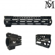 Midwest LC style rail 10.5" black per aeg milsim series (ms-as-r065-bk)