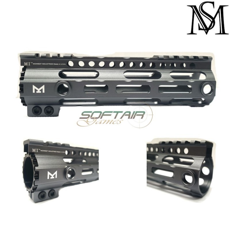 Midwest LC style rail 7" grey per aeg milsim series (ms-as-r097-gr)