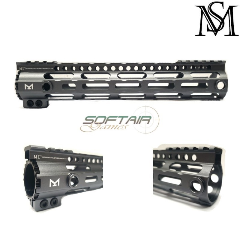 Midwest LC style rail 10.5" grey for aeg milsim series (ms-as-r065-gr)