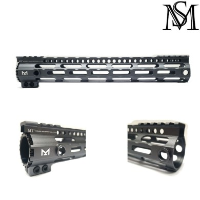 Midwest LC style rail 12" grey for aeg milsim series (ms-as-r095-gr)