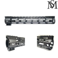 Midwest LC style rail 12" grey per aeg milsim series (ms-as-r095-gr)