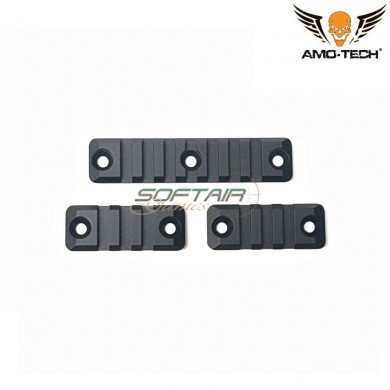 Set 3x smr rail black per 416 amo-tech® (amt-as-r059-bk)