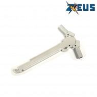 Leva di armamento octagonal style silver per aeg m4 zeus (zs-m4-66a-si)