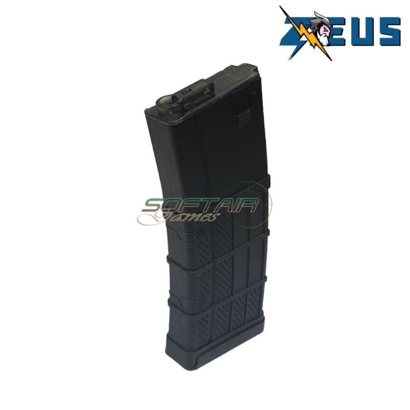 Caricatore monofilare lancer style 130bb black per aeg m4 zeus (zs-as-i020-bk)