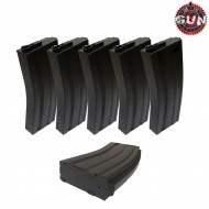 Set 5 pezzi caricatori monofilari 130bb black in metallo per m4 gun five (gf-mg-013-5) Set 5 pezzi caricatori monofilari 130bb black in metallo per m4 gun five (gf-mg-013-5)