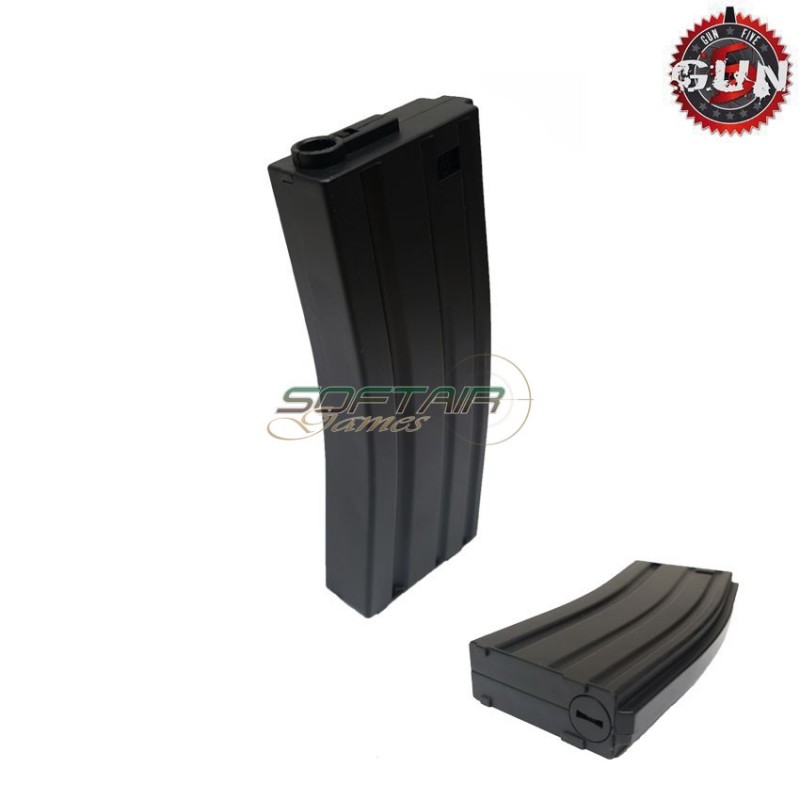 Mid-cap polymer magazine 90bb black for m4 gun five (gf-mg-014) Mid-cap polymer magazine 90bb black for m4 gun five (gf-mg-014)