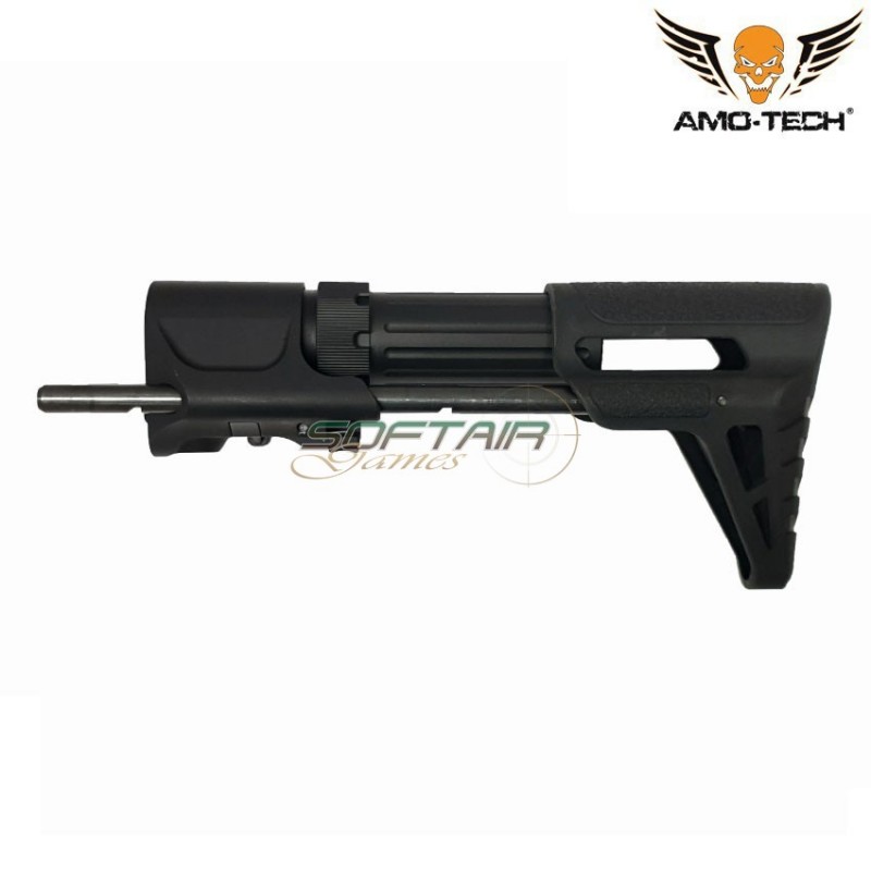 Pdw black metal stock amo-tech® metal (amt-db026-bk)