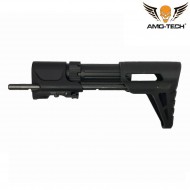 Pdw black metal stock amo-tech® metal (amt-db026-bk)
