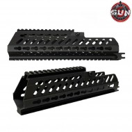Handguard black g36k aluminum cnc gun five (gf-hg-007)