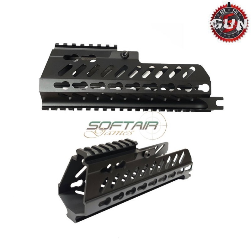 Handguard black g36c aluminum cnc gun five (gf-hg-006)