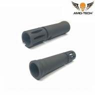 Flash hider 14mm cw grey type 1 amo-tech® (amt-ql-fh-003-a)