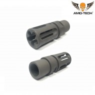 Flash hider 14mm ccw grey type 2 amo-tech® (amt-ql-fh-006-b)