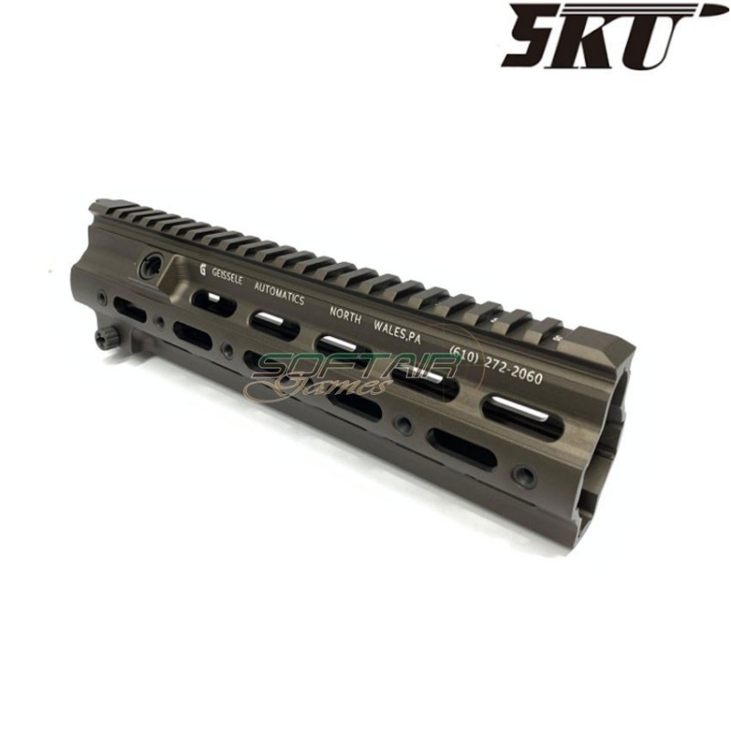 Handguard rail geissele smr 10.5" style dark earth per 416 5ku (5ku-255-de)