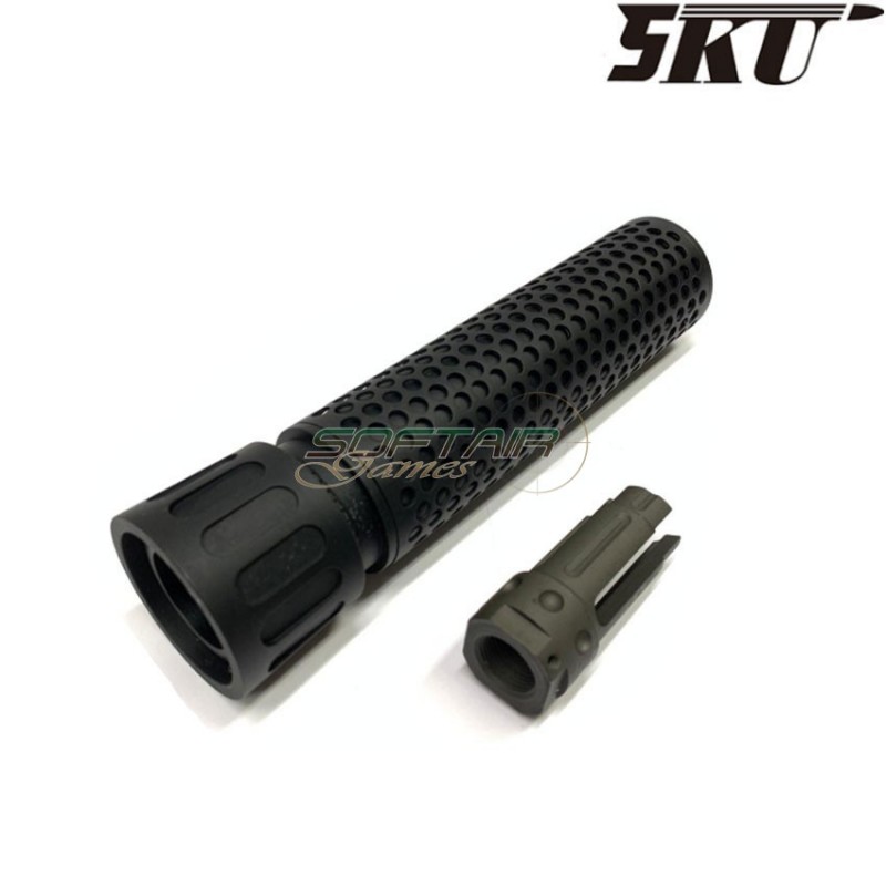 Silencer & flash hider kac qdc 14mm ccw black 5ku (5ku-205-b)