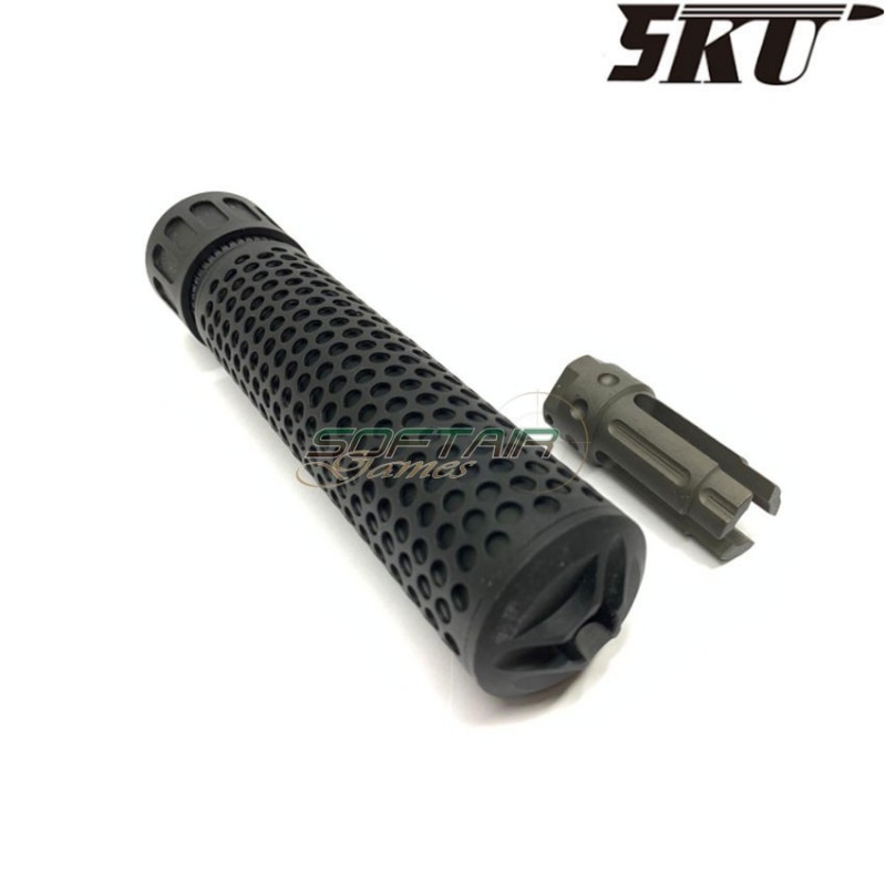 Silencer & flash hider kac qdc 14mm ccw black 5ku (5ku-205-b)