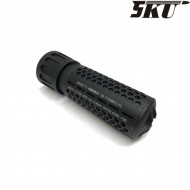 Silenziatore & spegnifiamma kac qdc cqb 14mm ccw black 5ku (5ku-204-b)