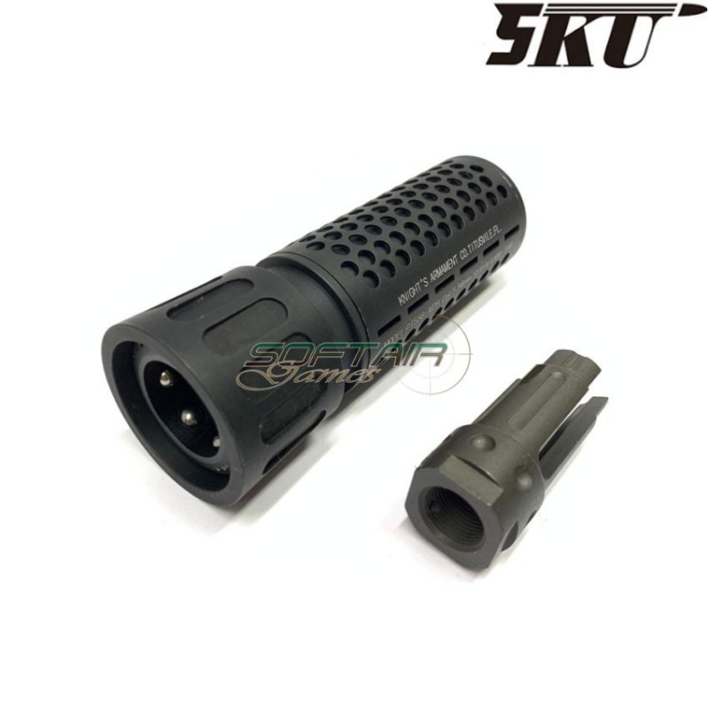 Silencer & flash hider kac qdc cqb 14mm ccw black 5ku (5ku-204-b)