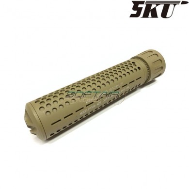 Silencer & flash hider kac qdc 14mm ccw tan 5ku (5ku-205-t)