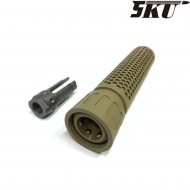 Silencer & flash hider kac qdc 14mm ccw tan 5ku (5ku-205-t)
