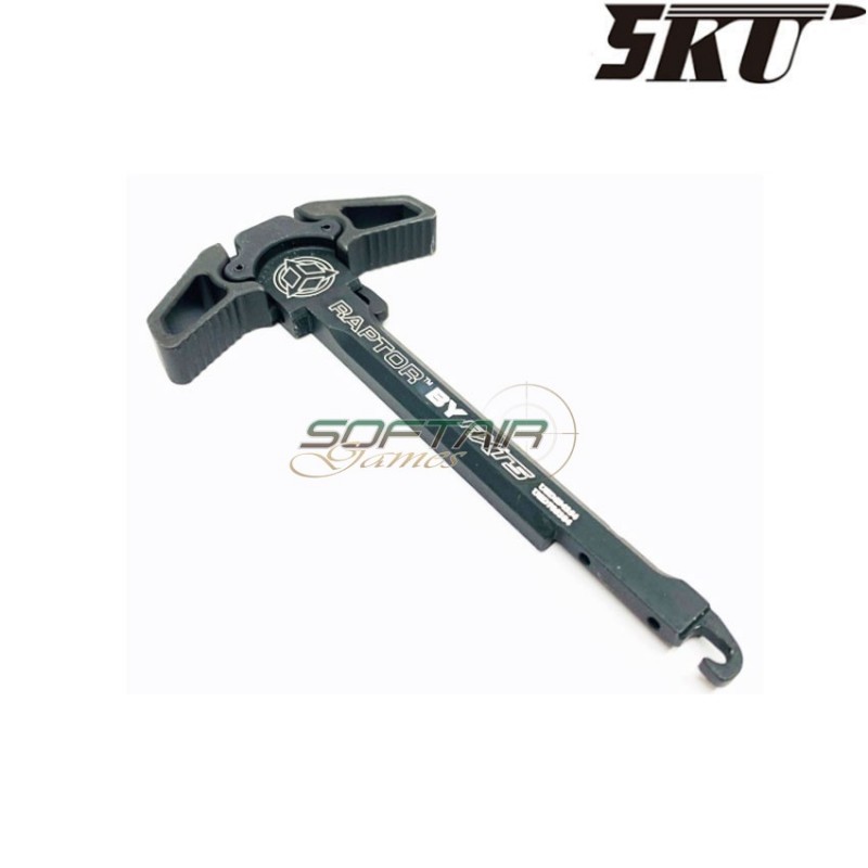 Ambidextrous charging handle black axts raptor for m4 aeg 5ku (5ku-168-7)