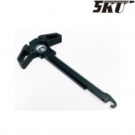 Ambidextrous charging handle black  heads down raptor for m4 aeg 5ku (5ku-168-3)