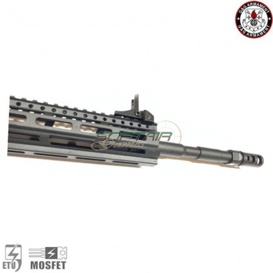 Electric rifle aeg sg16 raider l 2.0e 9mm black g&g (gg-sg16-rdl-9mm-bk)