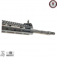 Electric rifle aeg sg16 raider l 2.0e 9mm black g&g (gg-sg16-rdl-9mm-bk)