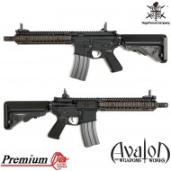 Fucile elettrico avalon premium mk18 mod1 black & bronze rail vfc (av1i-lmk18m1tb01)