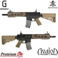 Fucile elettrico avalon premium cag geissele two tone & bronze rail vfc (av1i-cagtn01)
