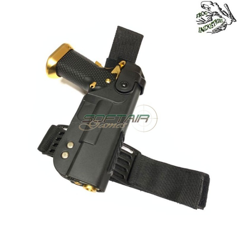 Fondina cosciale rigida qd per hi-capa black frog industries® (fi-611073-bk)
