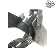 Rigid thigh holster for hi-capa black frog industries® (fi-611073-bk)