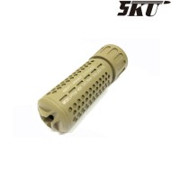 Silenziatore & spegnifiamma kac qdc cqb 14mm ccw tan 5ku (5ku-204-t)