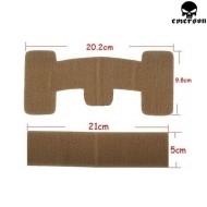 Kit 2 velcri adesivi dark earth per elmetto emerson (em3248-de)