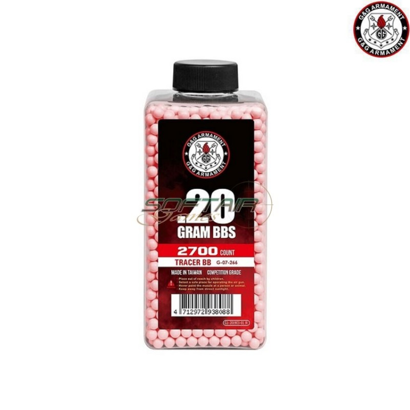 Tracer bb's bottle 0.20gr 2700bb red g&g (gg-07266)