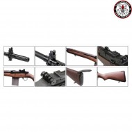 Fucile elettrico type 57 r.o.c. m14 gr14 real wood stock g&g (gg-gr14)
