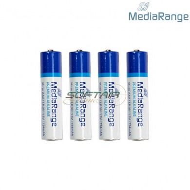 Set 4x mini stilo batterie aaa premium alkaline media range (mr-34140)