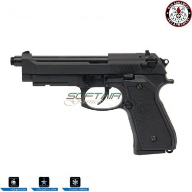 Gas pistol gpm92 gp2 full metal black g&g (gg-m92-gp2)
