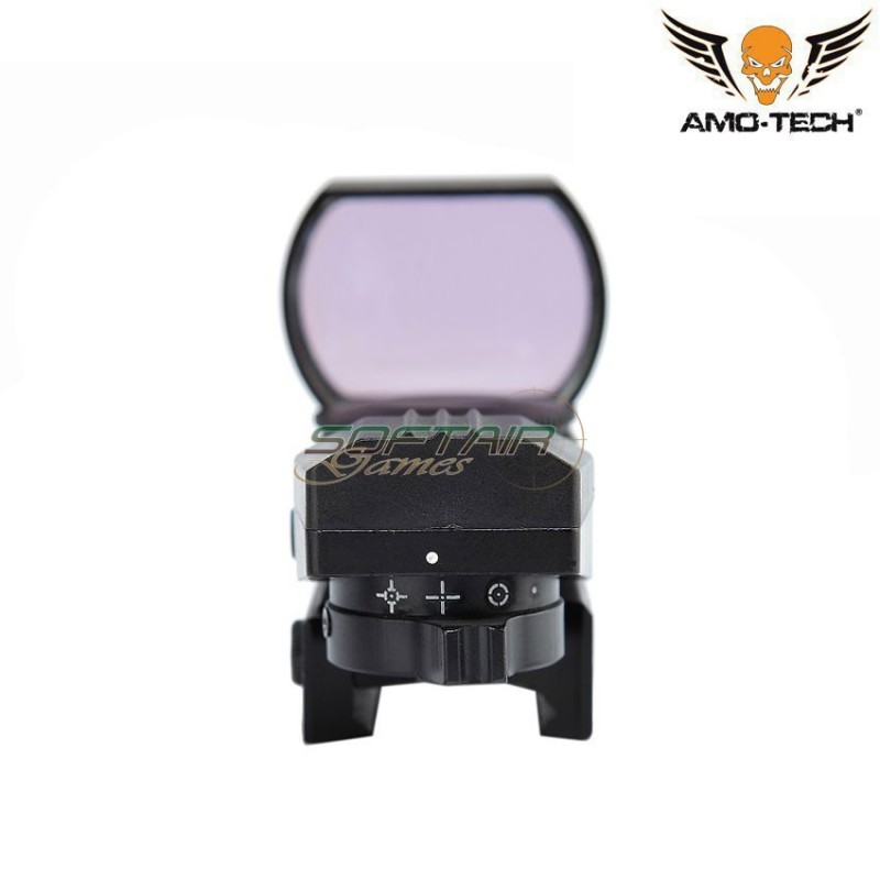 New generation open reflex dot 22mm mount black amo-tech® (amt-hd101-22mm-bk)
