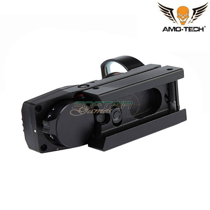 New generation open reflex dot 22mm mount black amo-tech® (amt-hd101-22mm-bk)
