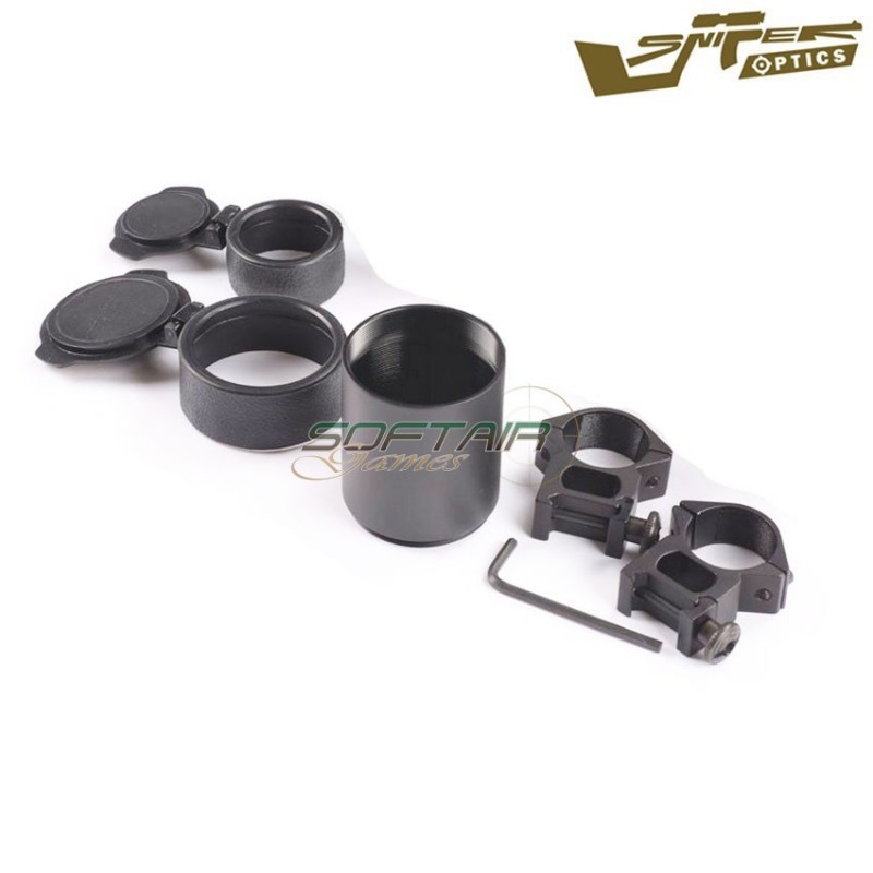 Ottica reticolo illuminato 2-6x32aoeg black sniper optics® (so-2-6x32aoeg)