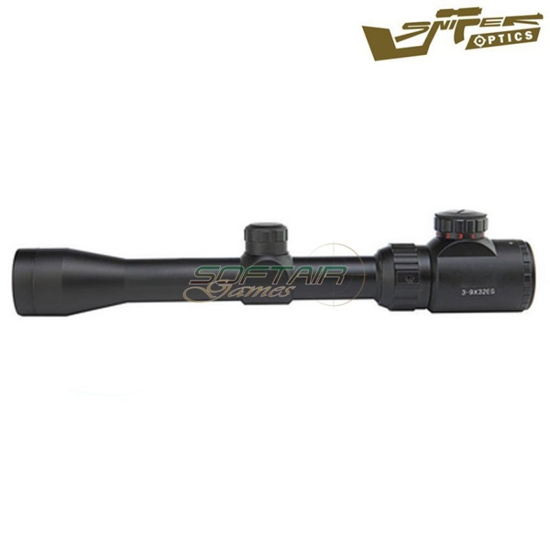 Scope illuminated reticle 3-9x32eg black sniper optics® (so-3-9x32eg)