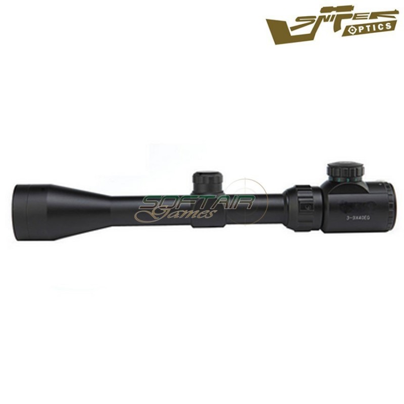 Ottica reticolo illuminato 3-9x40eg black sniper optics® (so-3-9x40eg)