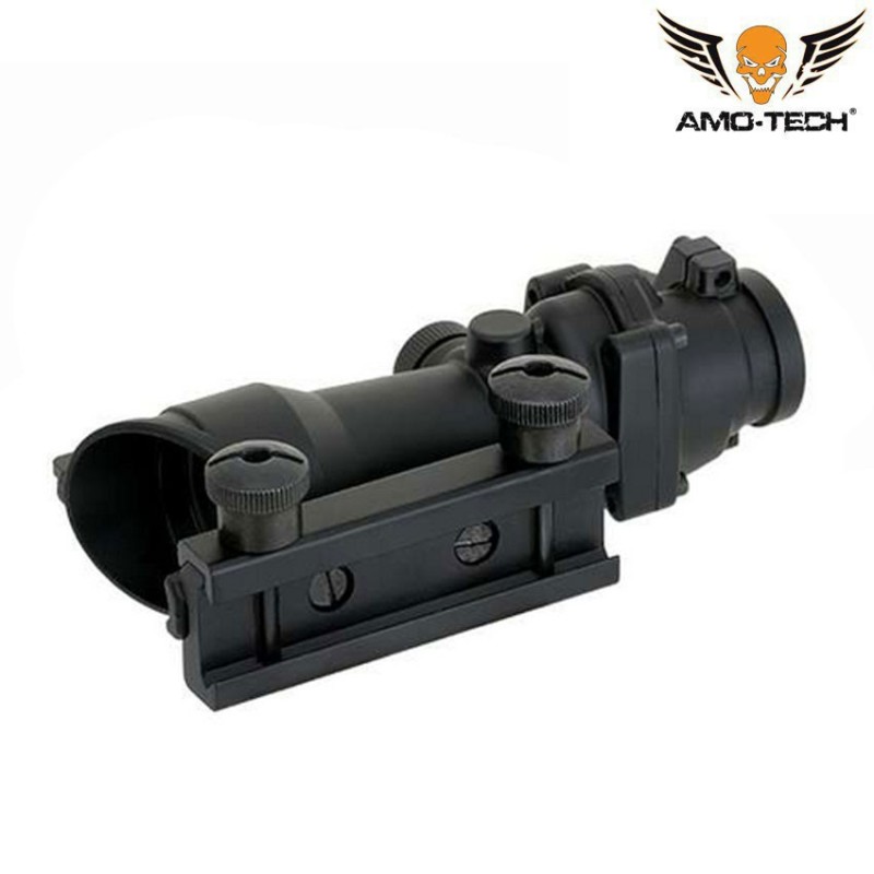 New generation acog 4x32 ottica black amo-tech® (amt-acog-4x32-bk)