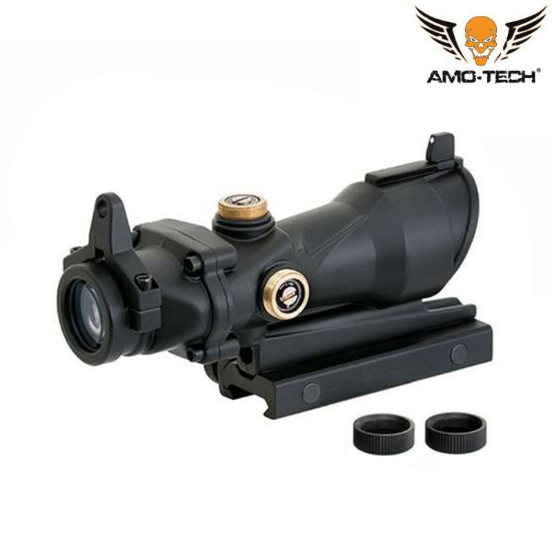 New generation acog 4x32 ottica black amo-tech® (amt-acog-4x32-bk)