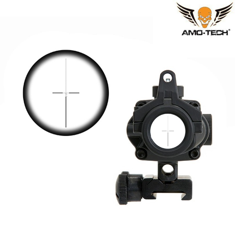 New generation acog 4x32 ottica black amo-tech® (amt-acog-4x32-bk)